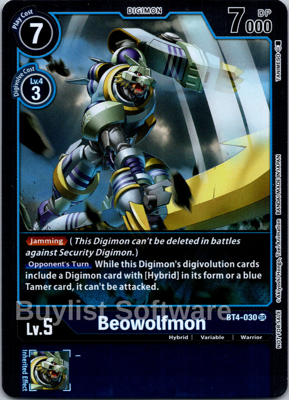 Beowolfmon (Event Pack 2) [BT4-030 SR] [Great Legend] Foil