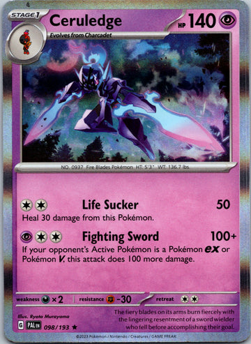 Ceruledge [098/193] [Paldea Evolved] Holofoil