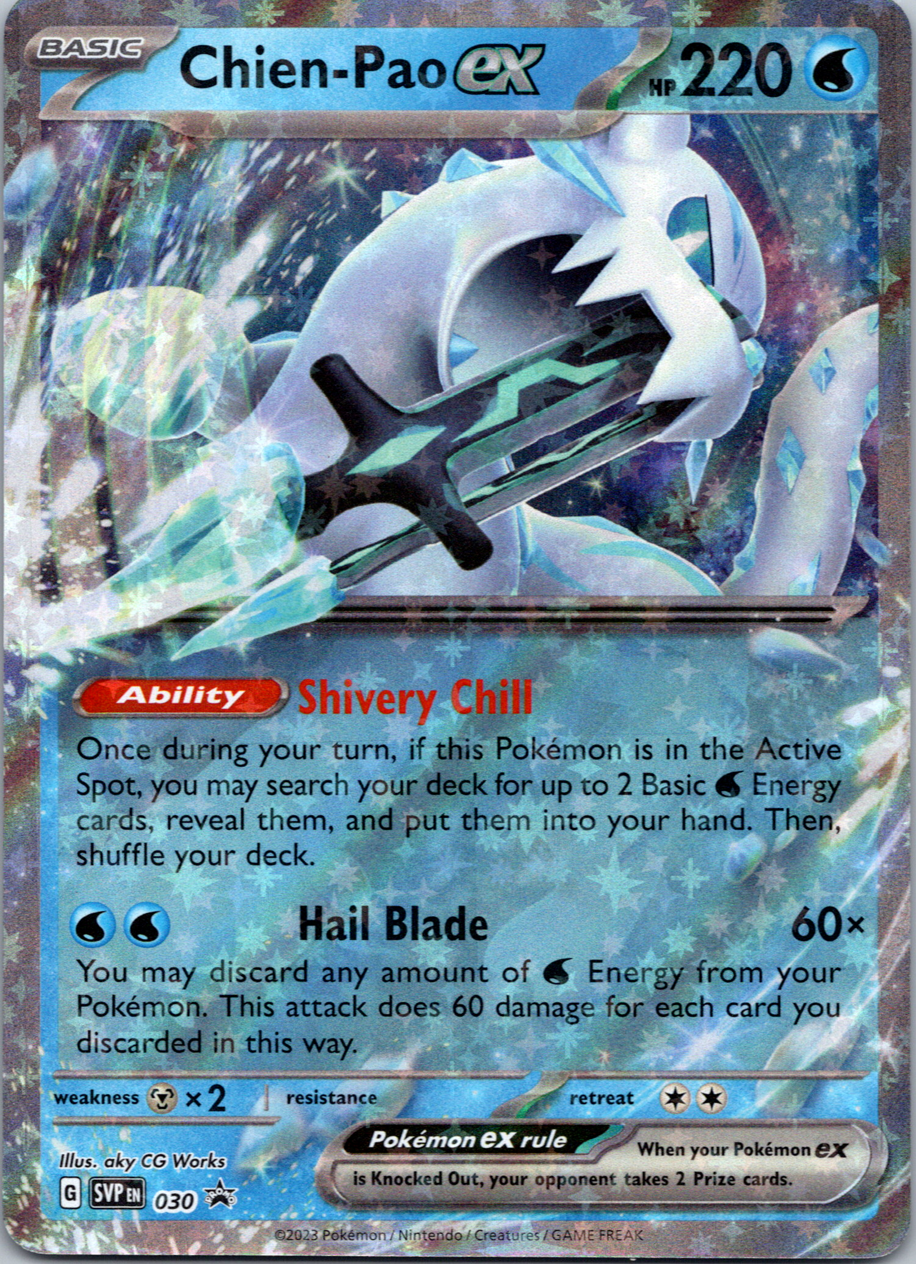 Chien-Pao ex [030] [Scarlet & Violet Promo Cards] Holofoil