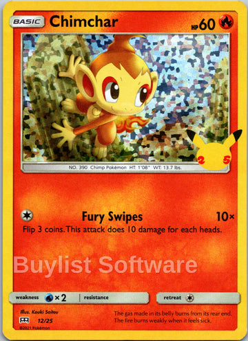 Chimchar [12/25] - McDonalds Collection 2021 Holofoil