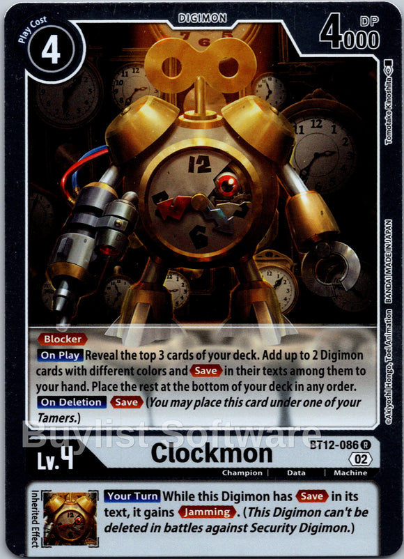 Clockmon [BT12-086] [Across Time] Foil