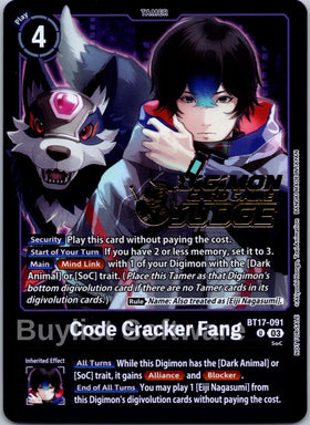 Code Cracker Fang (Judge Pack 6) [BT17-091 U] [Secret Crisis] Foil