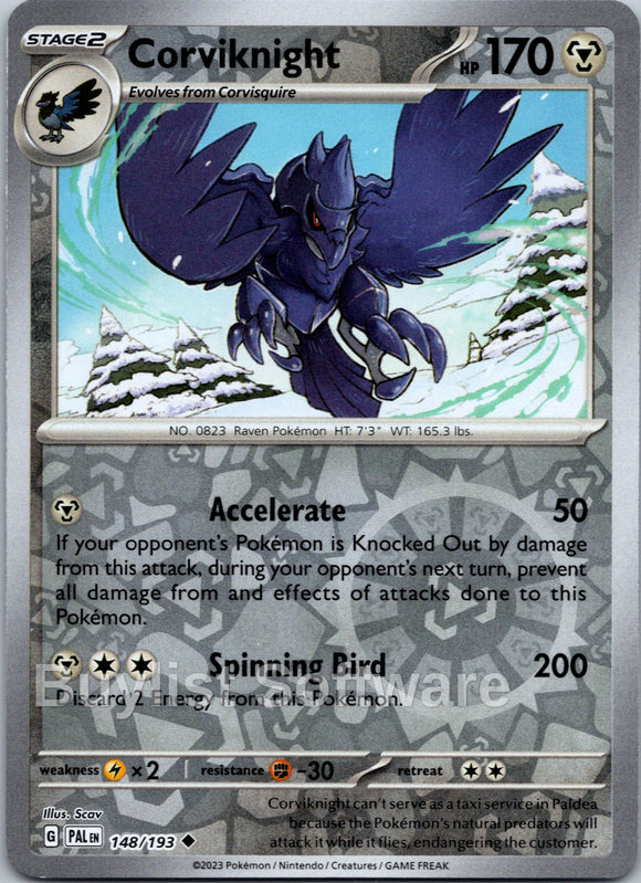 Corviknight [148/193] [Paldea Evolved] Reverse Holofoil