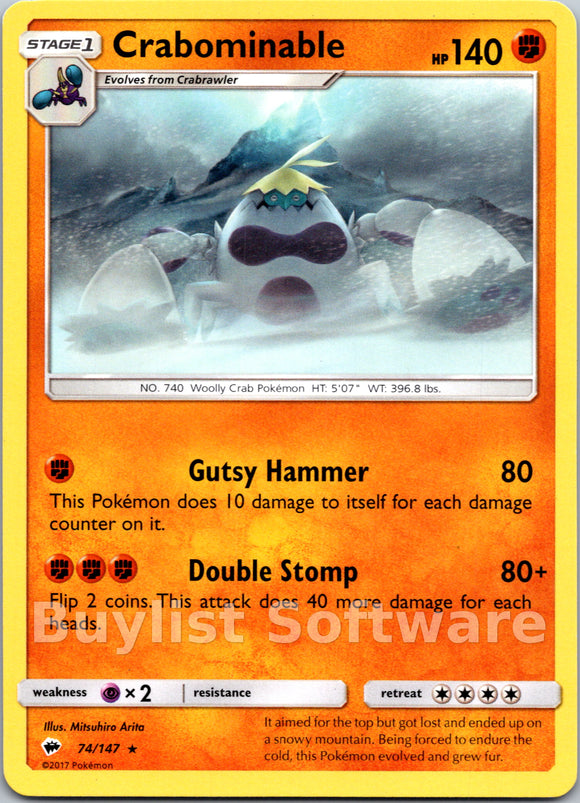 Crabominable (074/147) [Sun & Moon: Burning Shadows]