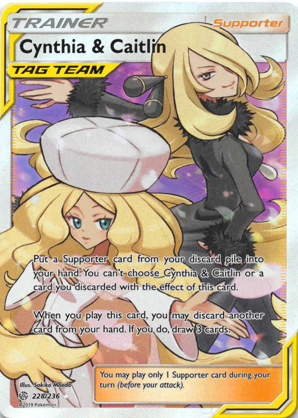 Cynthia & Caitlin (Full Art) [228/236] [Cosmic Eclipse] Holofoil