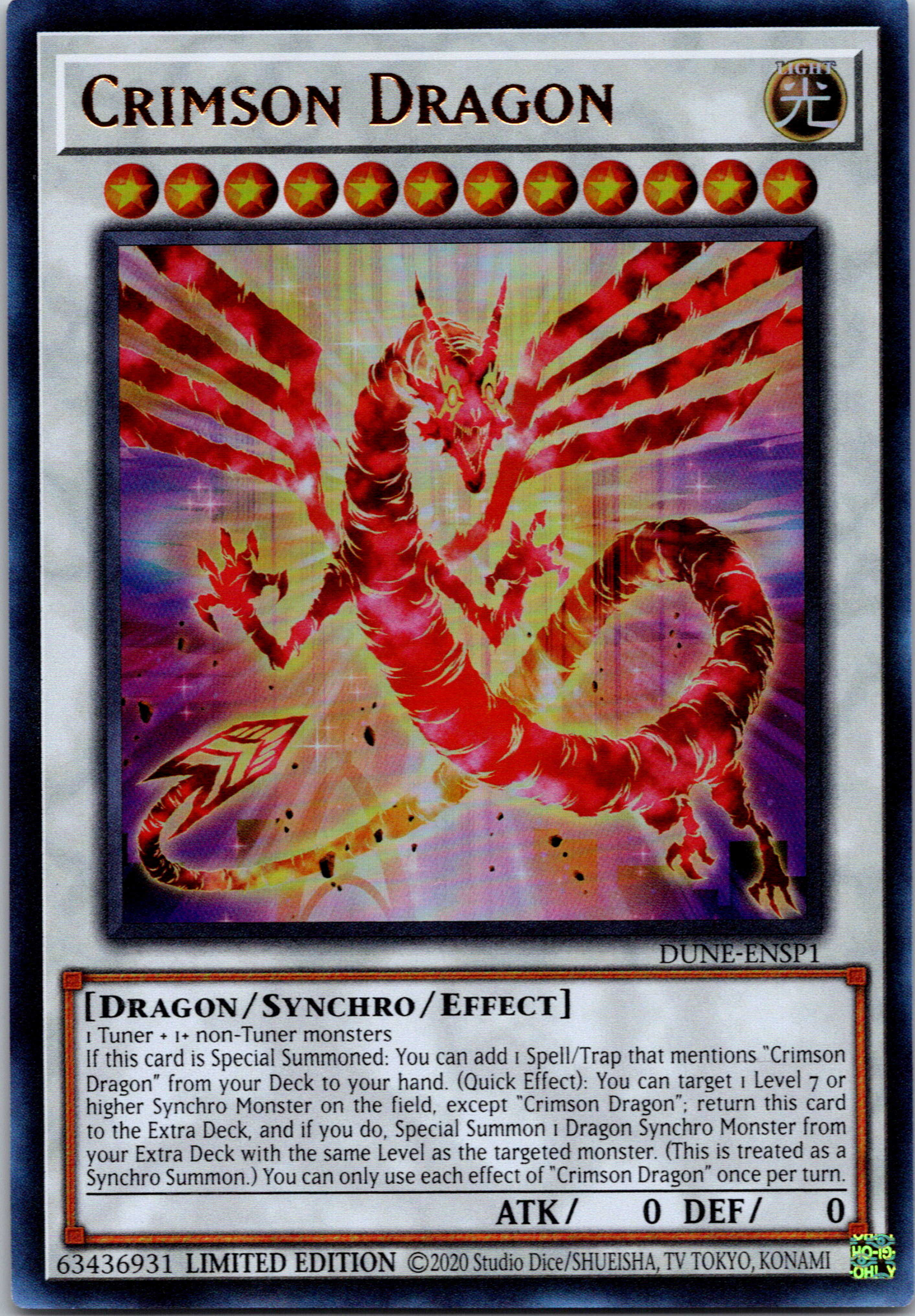 Crimson Dragon [DUNE-ENSP1] - (Ultra Rare) Limited