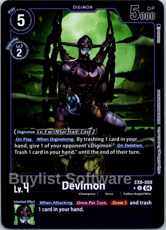 Devimon (Limited Foil) [EX8-059-U] [Chain of Liberation] Foil