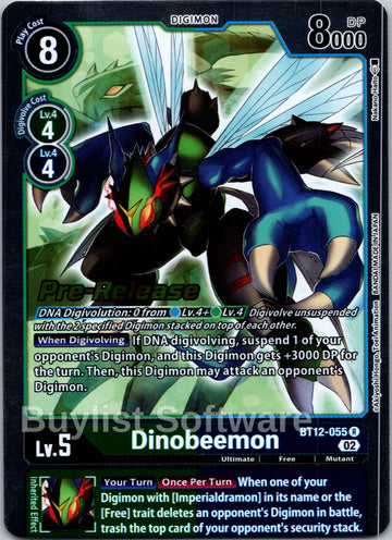 Dinobeemon [BT12-055] [Across Time Pre-Release Cards] Foil