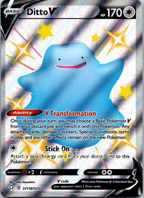 Ditto V [SV118/SV122] [Shining Fates: Shiny Vault] Holofoil