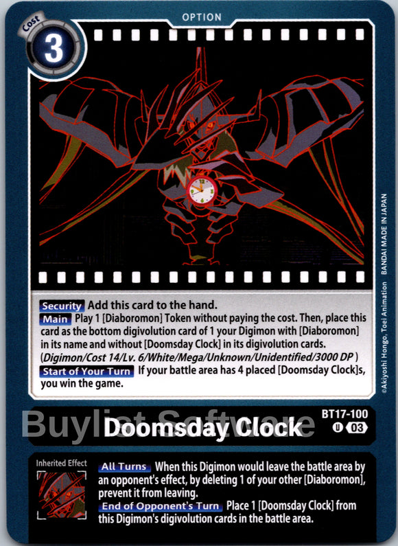 Doomsday Clock [BT17-100-U] [Secret Crisis] Normal