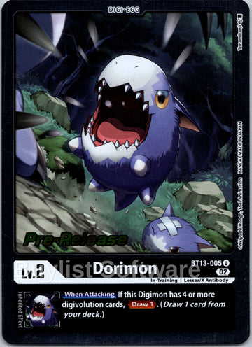 Dorimon [BT13-005] [Versus Royal Knight Pre-Release Cards] Foil