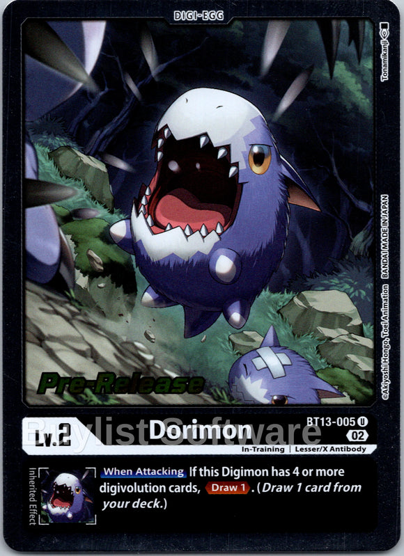 Dorimon [BT13-005] [Versus Royal Knight Pre-Release Cards] Foil