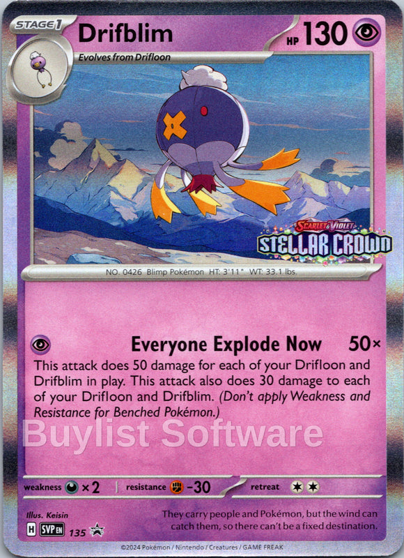 Drifblim [135] [Scarlet & Violet Promo Cards] Holofoil