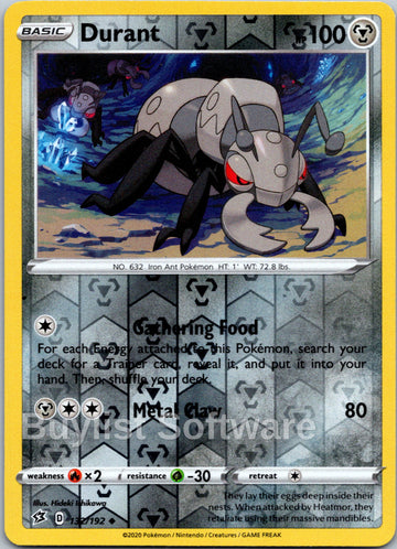 Durant [132/192] [Rebel Clash] Reverse Holofoil