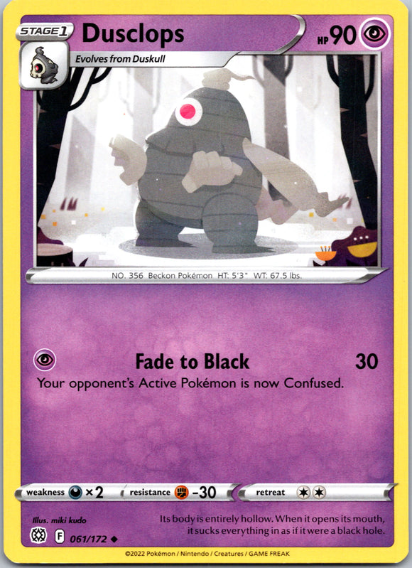 Dusclops [061/172] [Brilliant Stars] Reverse Holofoil