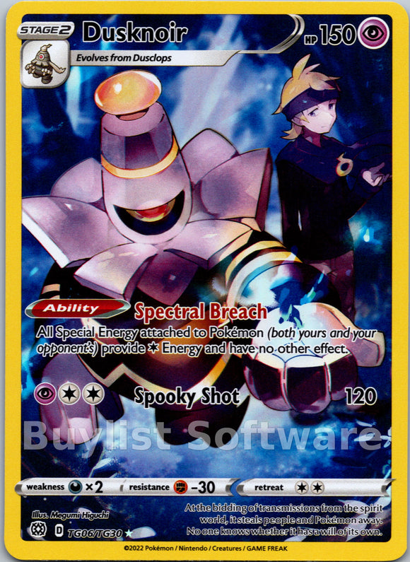 Dusknoir [TG06/TG30] [Brilliant Stars Trainer Gallery] Holofoil
