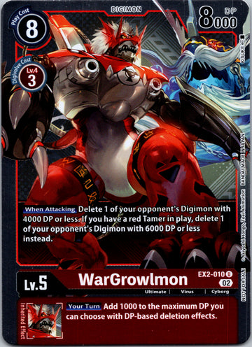 WarGrowlmon (Xros Encounter Pre-Release) [EX2-010] [Digital Hazard] Foil