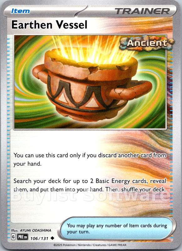 Earthen Vessel (Poke Ball Pattern) [106/131] - (Prismatic Evolutions) Holofoil