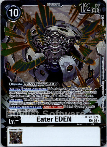 Eater EDEN [BT23-075 R] [Hackers' Slumber] Foil