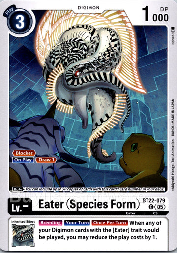 Eater (Species Form) [BT22-079 C] [Cyber Eden]
