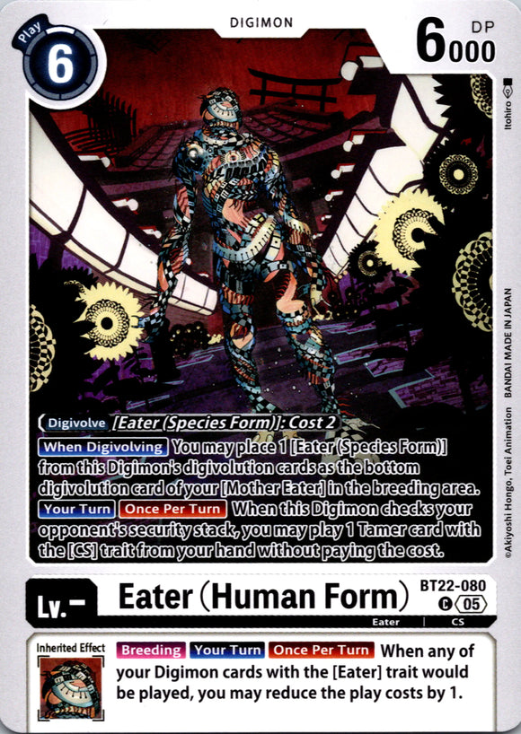 Eater (Human Form) [BT22-080 C] [Cyber Eden]
