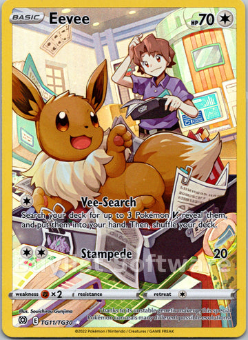 Eevee [TG11/TG30] [Brilliant Stars Trainer Gallery] Holofoil
