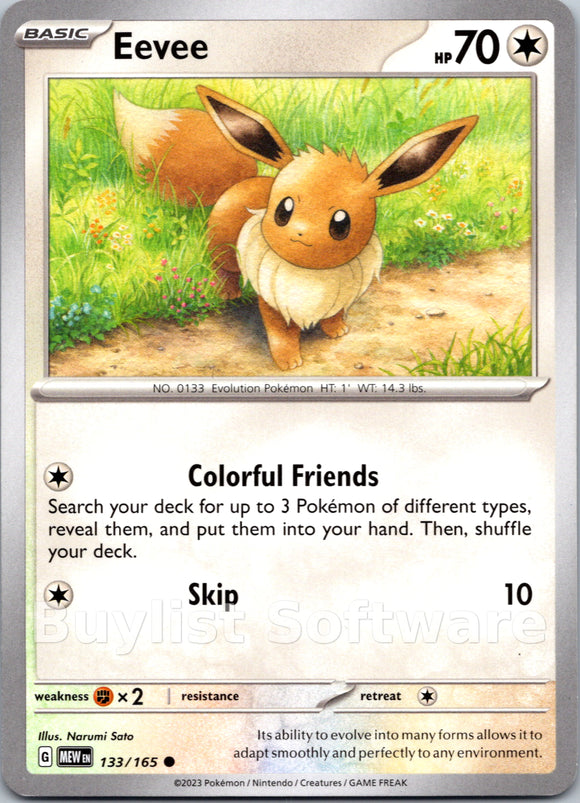 Eevee - 133/165 (Pokemon Together) [133/165] [Scarlet & Violet 151]