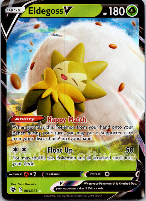 Eldegoss V [005/073] [Champion's Path] Holofoil