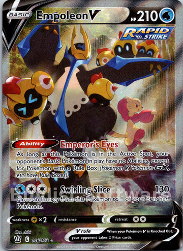 Empoleon V (Alternate Full Art)  [146/163] [SWSH05: Battle Styles]