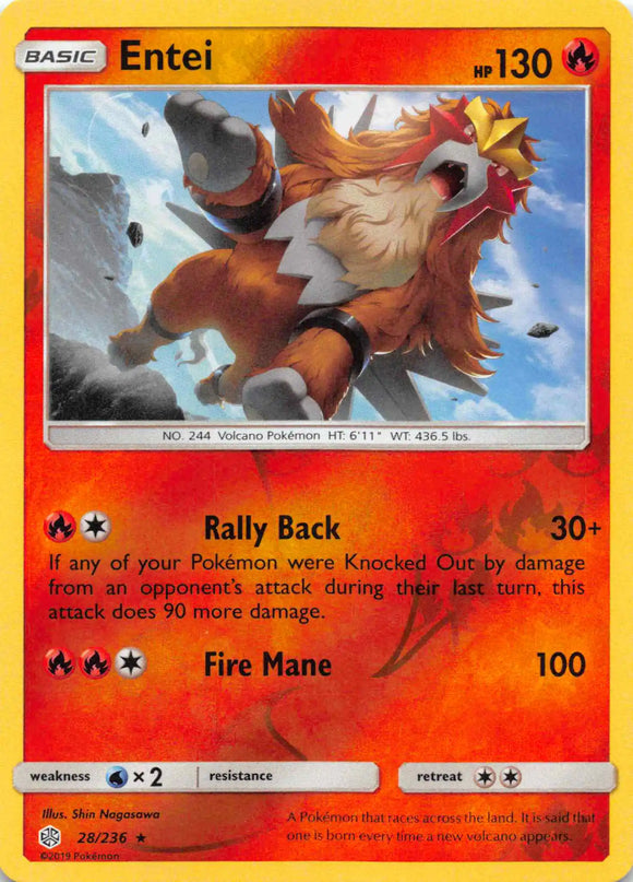 Entei [28/236] [Cosmic Eclipse] Reverse Holofoil