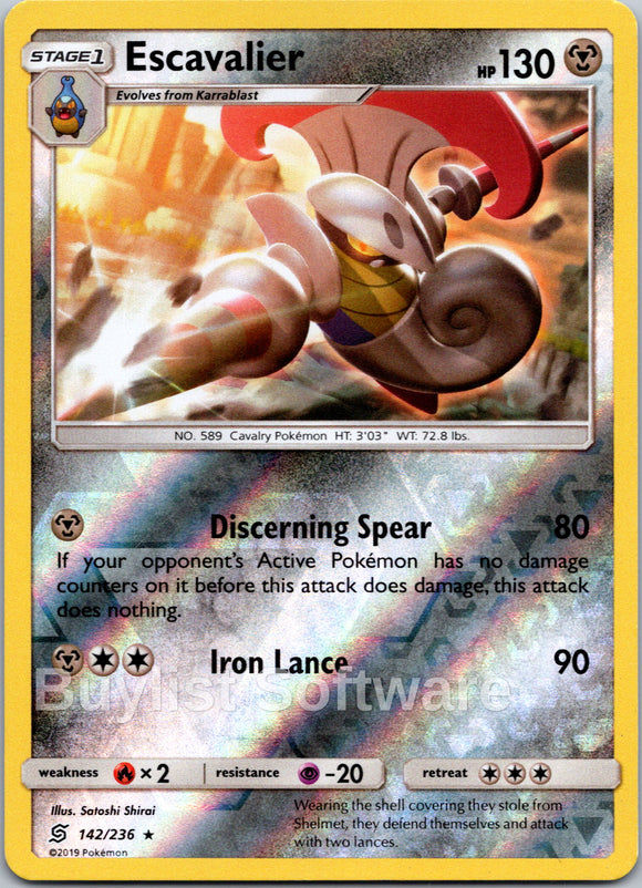 Escavalier [142/236] [Unified Minds] Reverse Holofoil