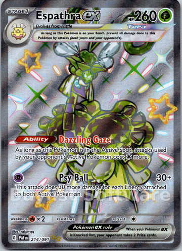 Espathra ex [214/091] - (Paldean Fates) Holofoil