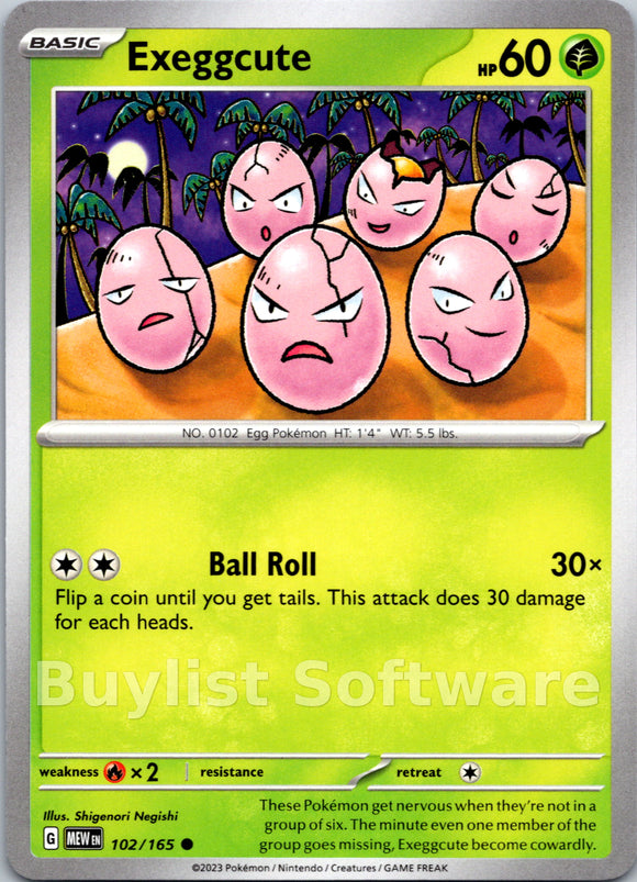 Exeggcute (102/165) [Scarlet & Violet:  151]