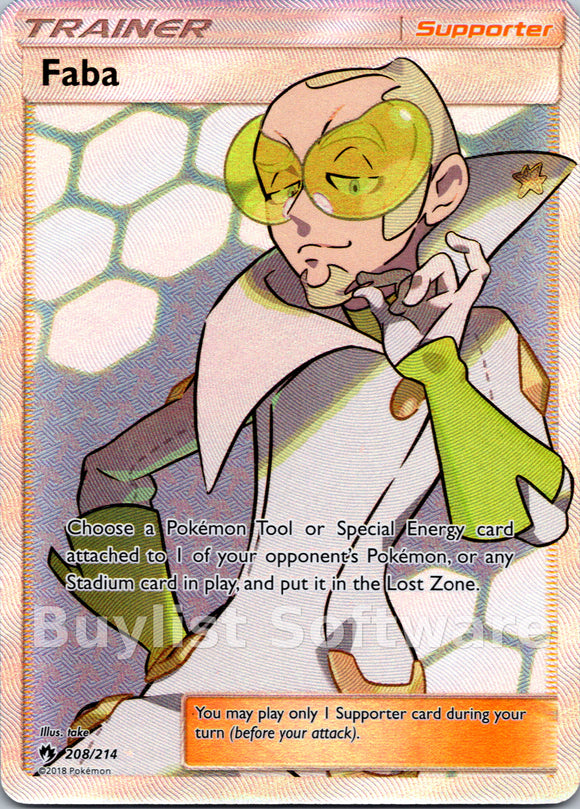 Faba (208/214) [Sun & Moon: Lost Thunder]