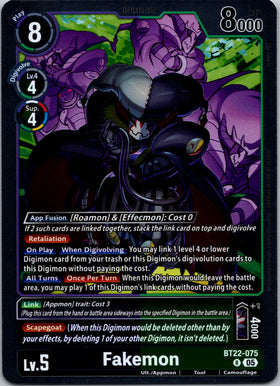 Fakemon [BT22-075 R] [Cyber Eden Release Event Cards] Foil