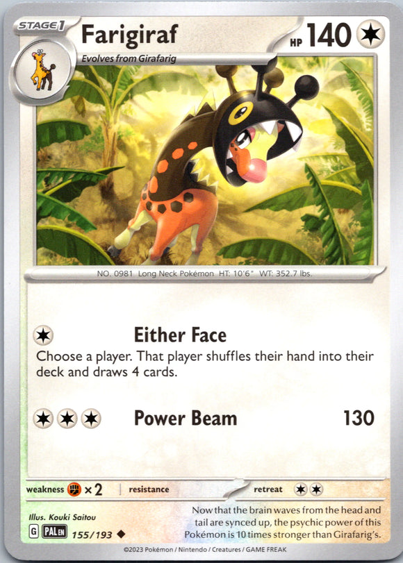 Farigiraf [155/193] [Paldea Evolved]