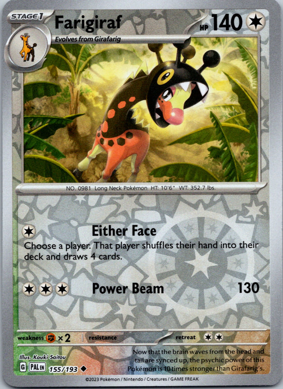 Farigiraf [155/193] [Paldea Evolved] Reverse Holofoil