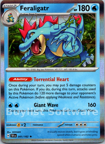 Feraligatr [041/162] - (Temporal Forces) Reverse Holofoil