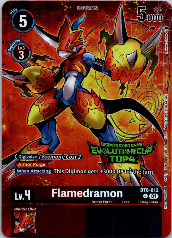 Flamedramon - BT8-012 (2024 Evolution Cup) [BT8-012-R] [New Awakening] Foil
