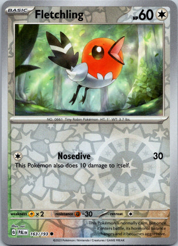 Fletchling [163/193] [Paldea Evolved] Reverse Holofoil