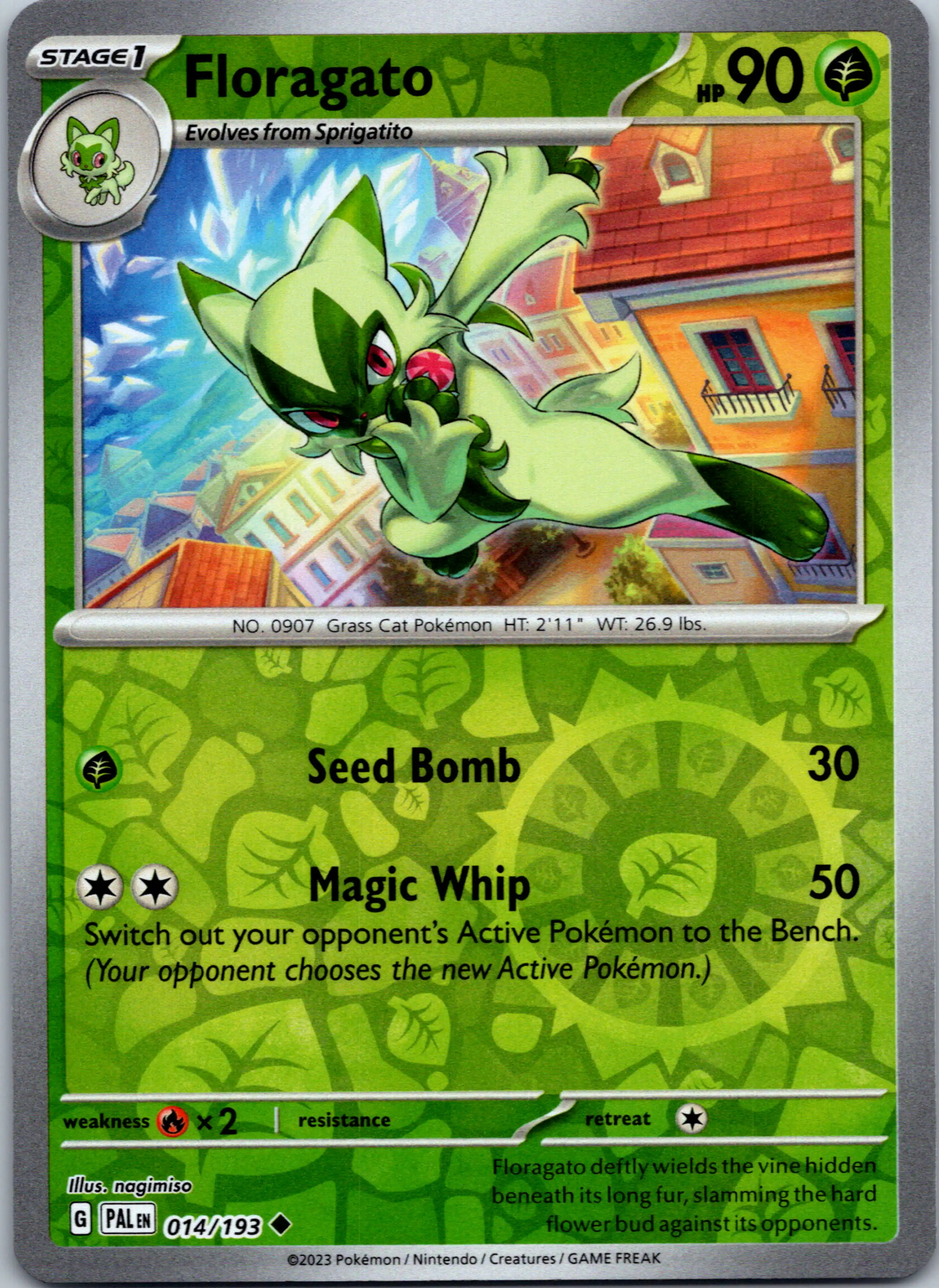 Floragato - 014/193 [014/193] [Paldea Evolved] Reverse Holofoil