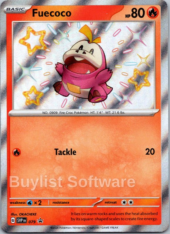 Fuecoco [079] [Scarlet & Violet Promo Cards] Holofoil