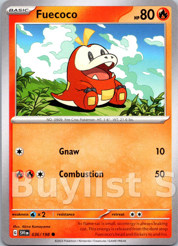 Fuecoco [36] - (SV01 Scarlet & Violet Base Set)