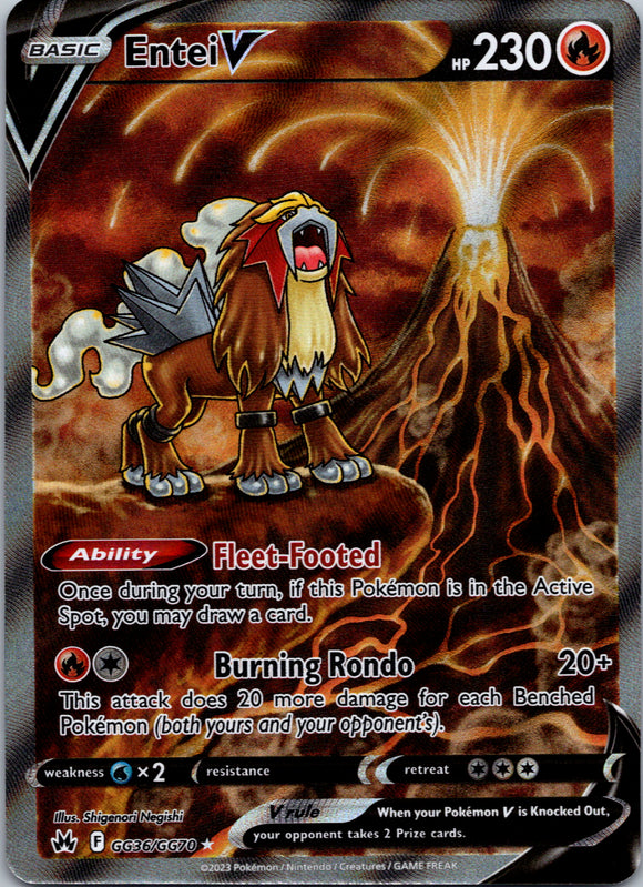 Entei V (GG36/GG70) [Sword & Shield: Crown Zenith]