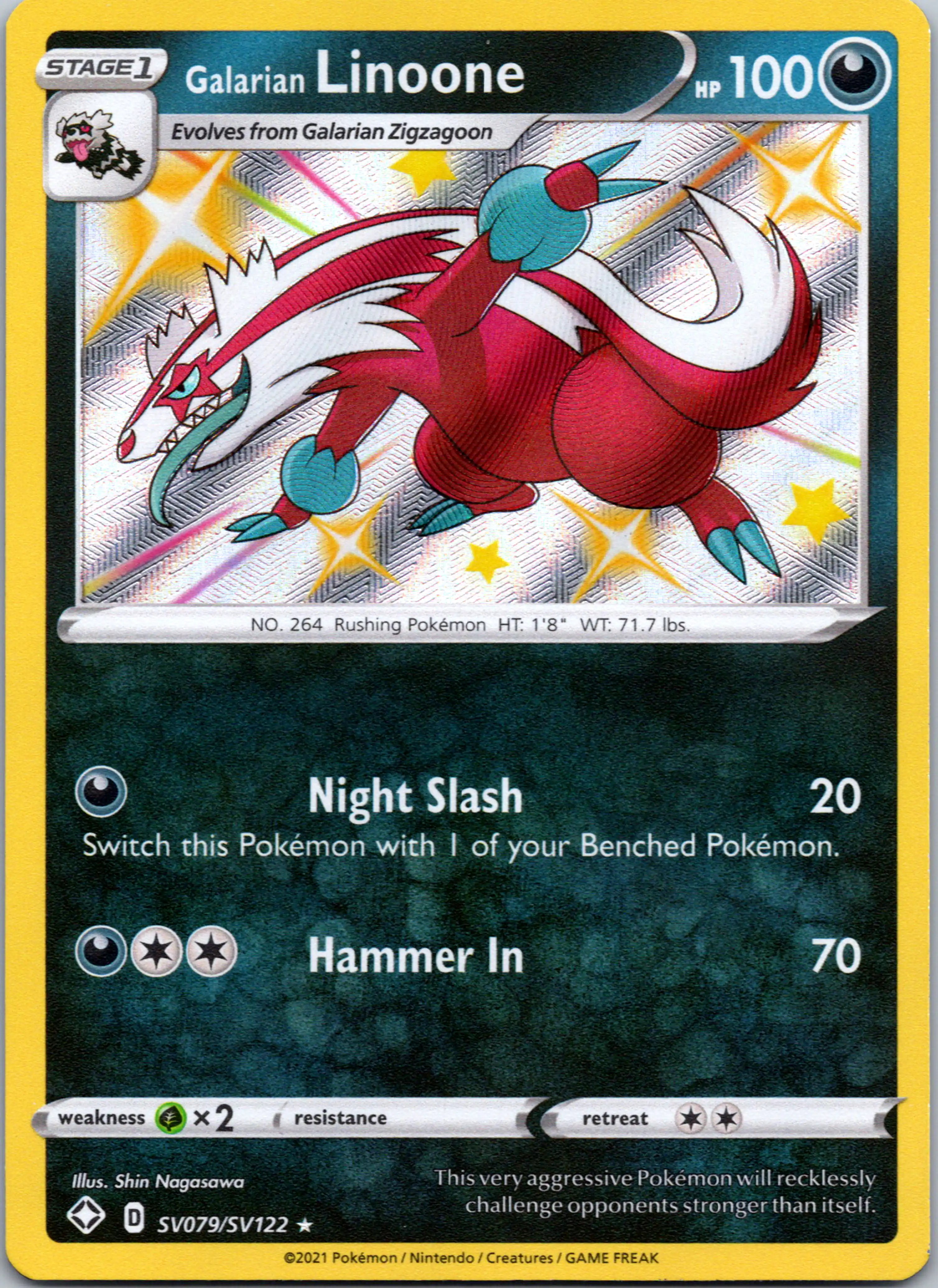 Galarian Linoone [SV079/SV122] [Shining Fates: Shiny Vault] Holofoil