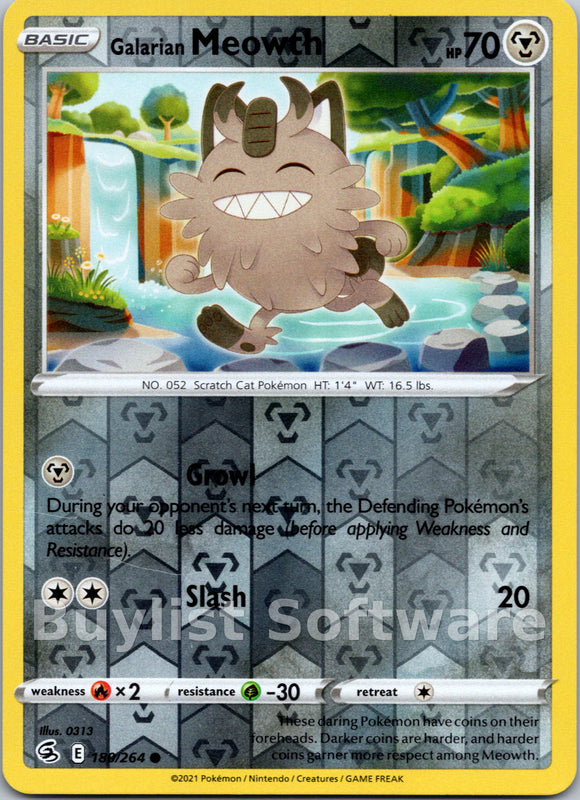 Galarian Meowth (180/264) [Sword & Shield: Fusion Strike]