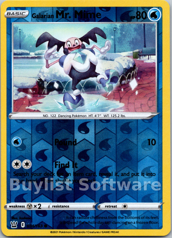 Galarian Mr. Mime [034/163] [SWSH05: Battle Styles]