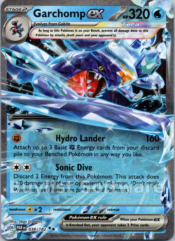 Garchomp ex (038/182) - [Scarlet & Violet: Paradox Rift] Holofoil