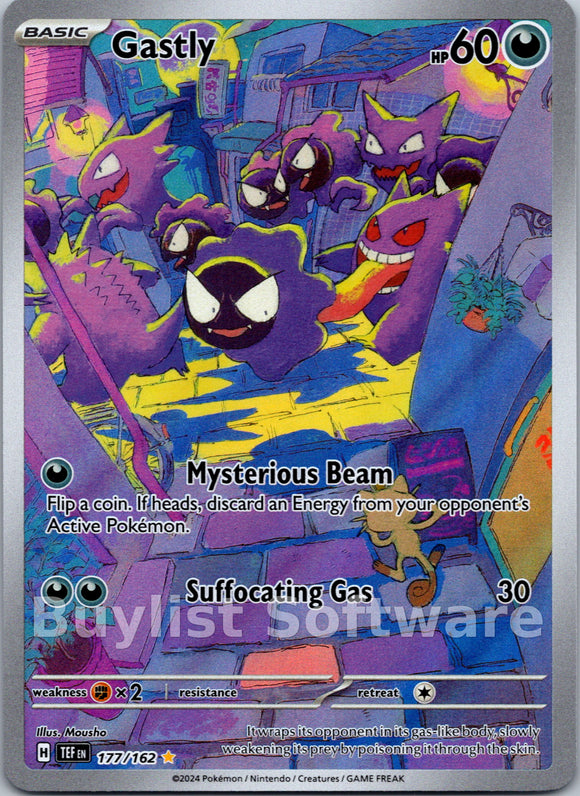 Gastly [177/162] - (Temporal Forces) Holofoil