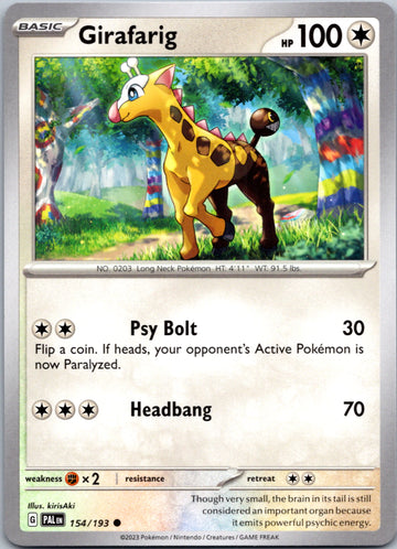 Girafarig [154/193] [Paldea Evolved]